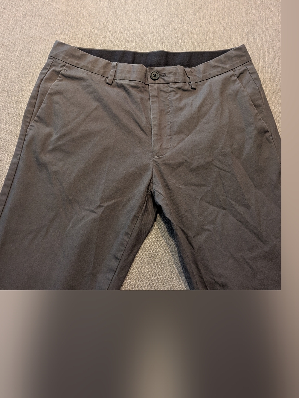 Bonobos Five Pocket Gray Pants Tailored Fit 3x Dry Mens 31x28